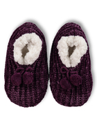 Bed Socks Chenille And Sherpa Womens