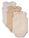 Baby 3 Pack Sleeveless Bodysuits