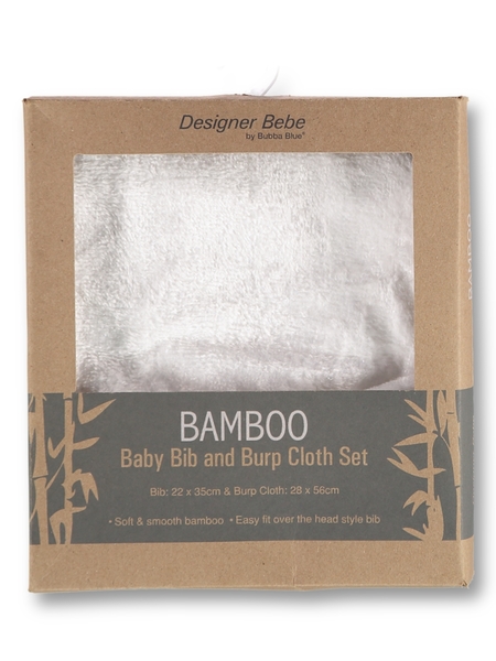 Baby Bib And Burp Cloth Set