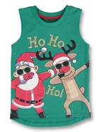 Toddler Boys Christmas Muscle Top