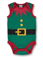 Baby Christmas Elf Sleeveless Bodysuit