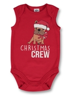 Baby Christmas Santa Sleeveless Bodysuit