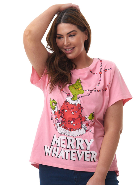 Womens Plus The Grinch Christmas T-Shirt