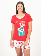 Womens Christmas Puppy Knit Pyjamas Set