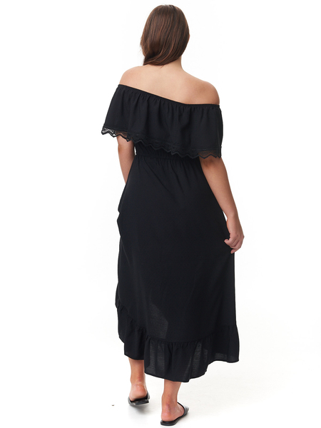 Womens Off The Shoulder High Low Dress