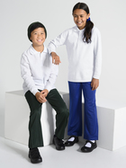 Kids Long Sleeve Polo Shirt - White