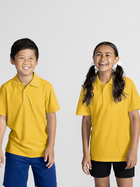 Kids School Polo Shirt - Light Yellow
